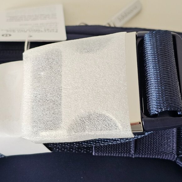 NWT LULULEMON TRNV/SLVR Blue Silver Everywhere Belt Bag Metal Hardware Large 2L - Picture 9 of 15